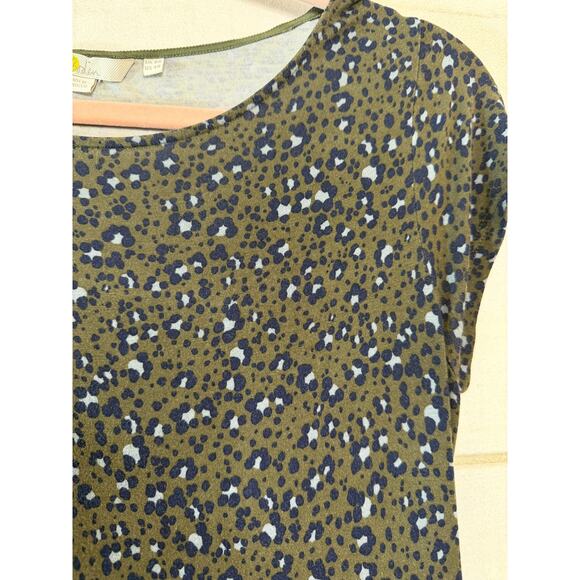Boden Dress Size 4 Green Animal Print Short Sleeves - Picture 3 of 7